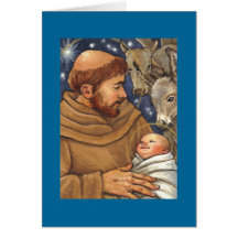 Christmas card St Francis