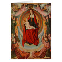 Christmas Card with Madonna & Child - Customizable