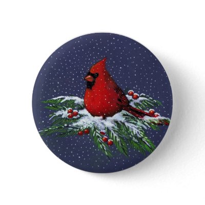 CHRISTMAS: CARDINAL: BIRD: ART by joyart