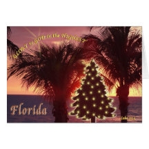 Christmas Cards from Florida Sunset at the Beach