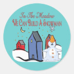 Christmas Carol Series Round Stickers