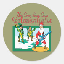 Christmas Carol Series Round Stickers