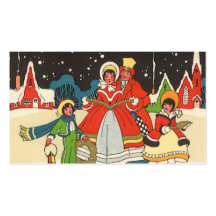 Christmas Carolers Business Cards