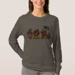 Christmas Cartoon Kitten Cats JOY Apparel Shirt