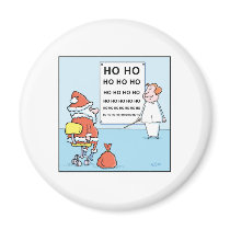 Christmas Cartoon Santa's Eye Test