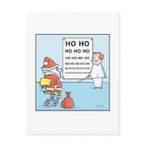 Christmas Cartoon  Santa's Eye Test