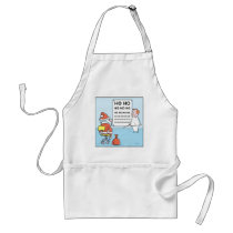 Christmas Cartoon  Santa's Eye Test Aprons