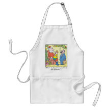 Christmas Cartoon Santa's Promises Apron