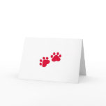 Christmas Cat Paws Card
