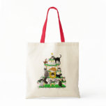 Christmas Cat Tree Tote Bag
