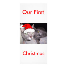 Christmas Cats Rack Card Design