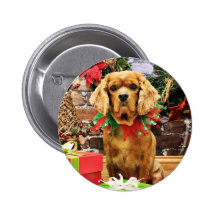 Christmas - Cavalier King Charles Spaniel - Copper Pins