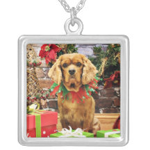 Christmas - Cavalier King Charles Spaniel - Copper Jewelry