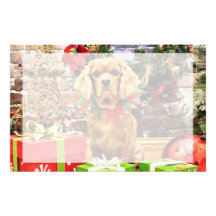 Christmas - Cavalier King Charles Spaniel - Copper Stationery Design