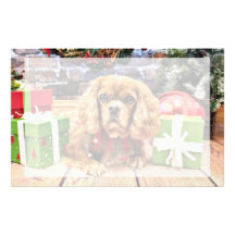 Christmas - Cavalier King Charles Spaniel - Lily Stationery Paper
