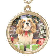 Christmas - Cavalier King Charles Spaniel Maverick Pendants