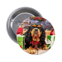 Christmas - Cavalier King Charles Spaniel SweetPea Buttons