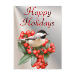 Christmas Chickadee Postcard