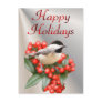 Christmas Chickadee Postcard