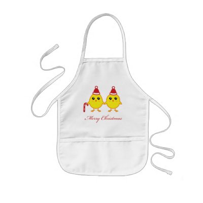Christmas Chicks Apron by tshirtdujour