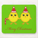 Christmas Chicks Mouse Pad
