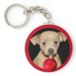 Christmas Chihuahua Key Chain