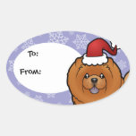 Christmas Chow Chow Stickers