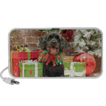 Christmas - Cockapoo - Trumbo Laptop Speakers