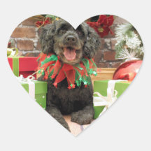 Christmas - Cockapoo - Trumbo Sticker