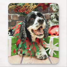 Christmas - Cocker Spaniel - Bud Mouse Pad