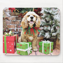 Christmas - Cocker Spaniel - Freckles Mouse Pad