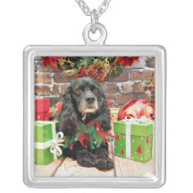 Christmas - Cocker Spaniel - Lily Custom Necklace