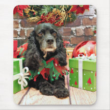 Christmas - Cocker Spaniel - Lily Mouse Pad