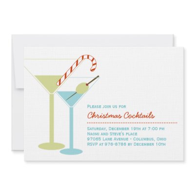 Christmas Cocktail Party Invitation by berryberrysweet