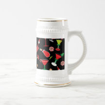 Christmas Cocktails Stein Coffee Mug