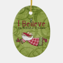 Christmas Collection Believe Santa Angel Christmas Ornaments