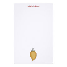 Christmas Collection · Golden Bauble Stationery Paper