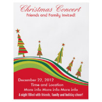Christmas Concert Red and Green Flyer