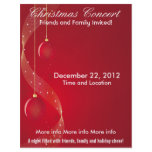 Christmas Concert Red Ornaments