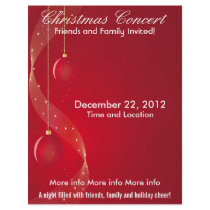 Christmas Concert Red Ornaments