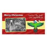 Christmas Conure / Lorikeet / Parrot Personalized Photo Card