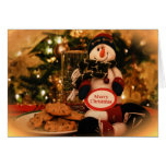Christmas Cookies and Snowman Card