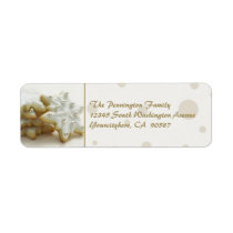 Christmas cookies return address envelope labels