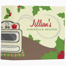 Christmas Cooking Recipe Binder - Retro Kitchen