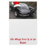 Christmas Corvette Split Window Stationery