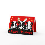 Christmas Cows Greeting Card 2