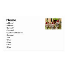 Christmas Coyote Pups Business Card