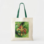 Christmas Crawfish & Fleur de lis Tote Bags