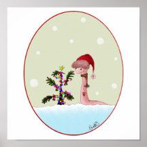 Christmas Creature Print