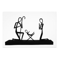 Christmas crib photographic print